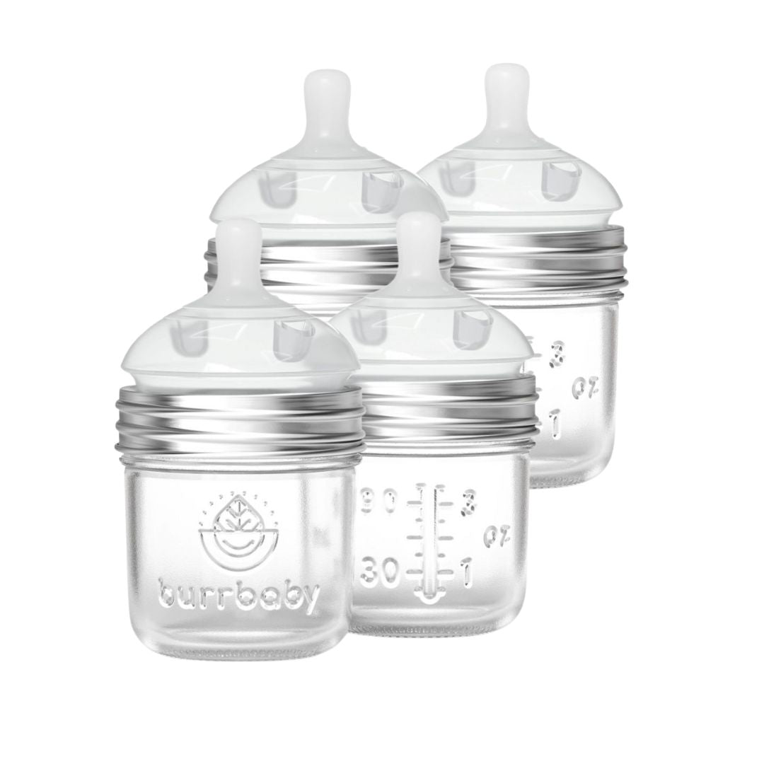 3.5oz Natural Glass Baby Bottles