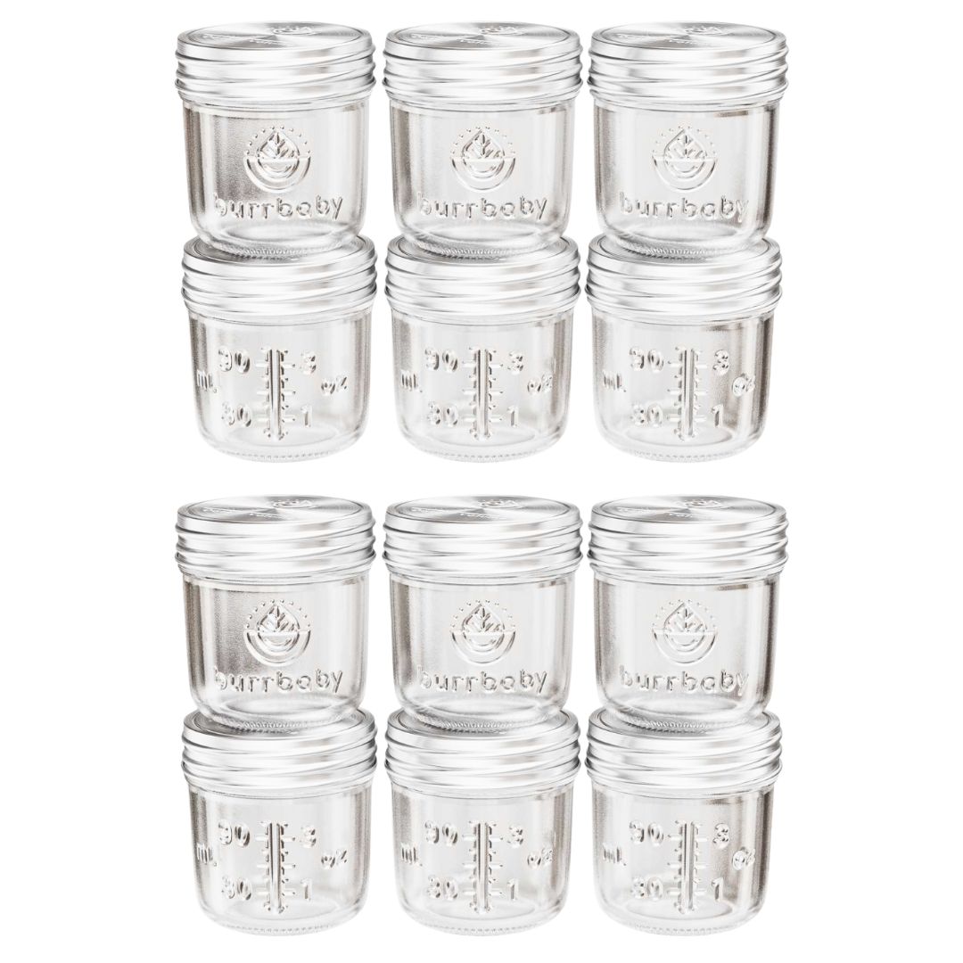 3.5oz Glass Breast Milk Storage Containers