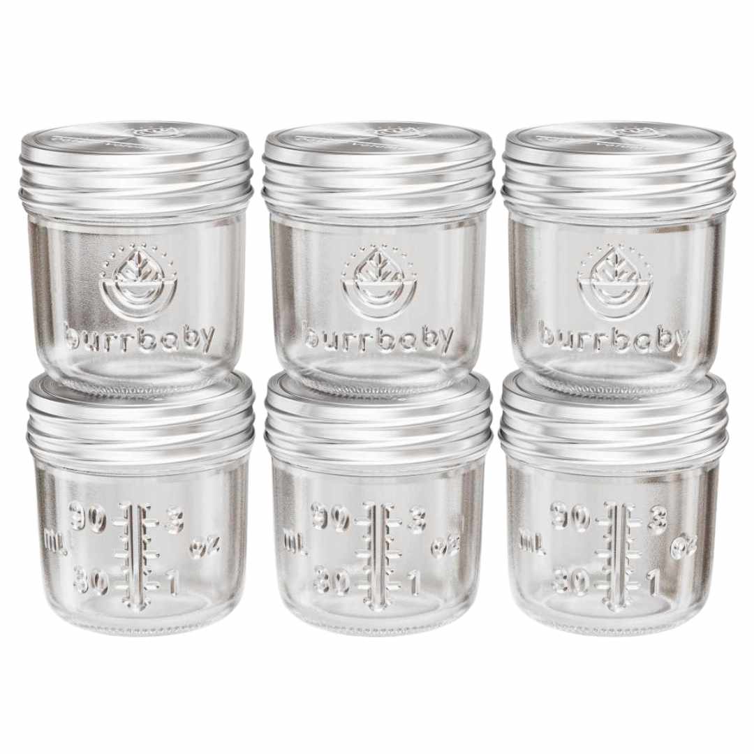 3.5oz Glass Breast Milk Storage Containers