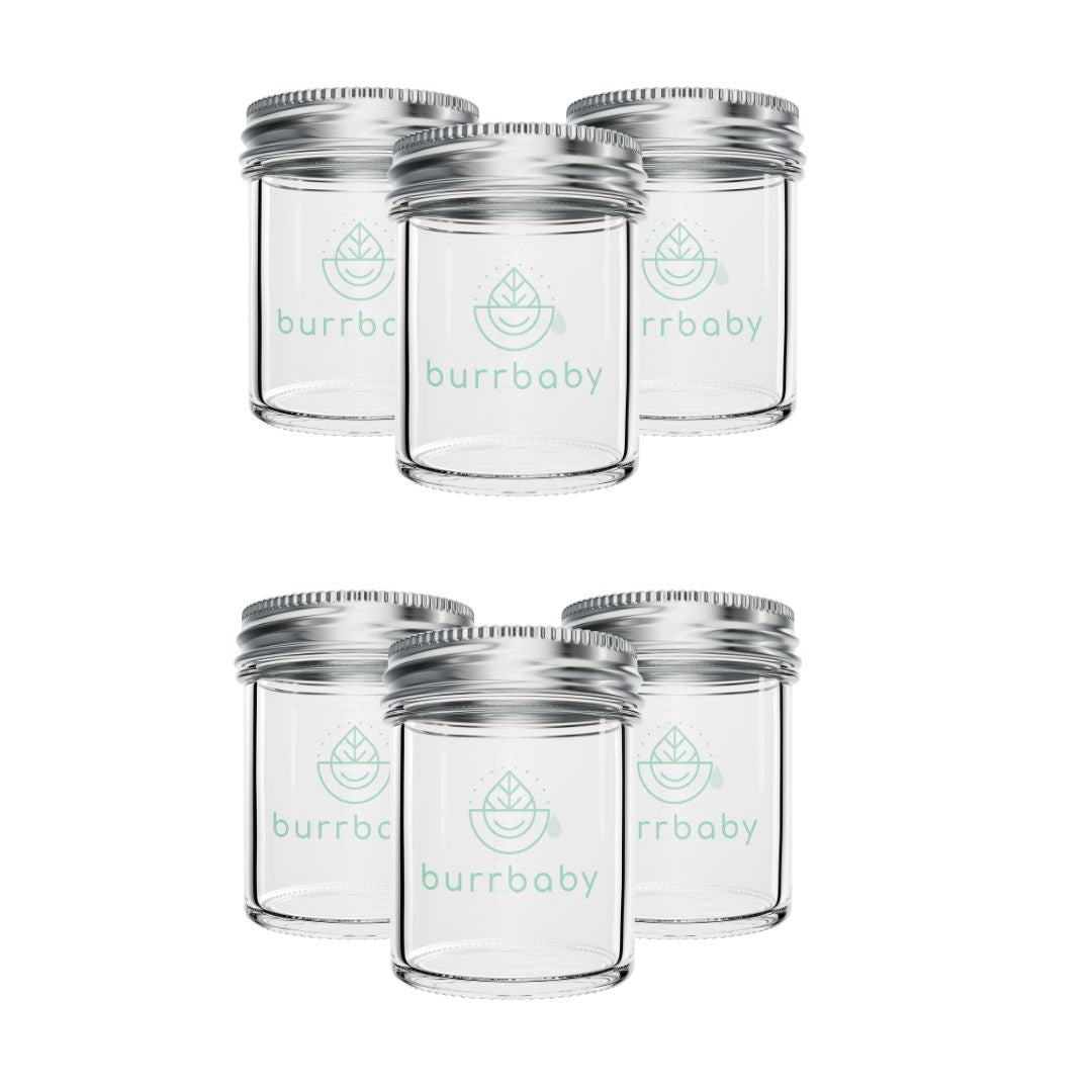Breastmilk Storage Jar Set 8 oz Printed Jars (Set of 12)